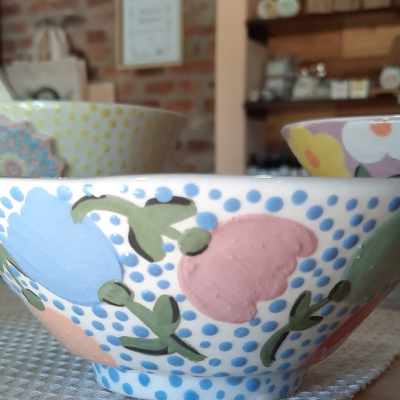 Copetinero de ceramica tulipan