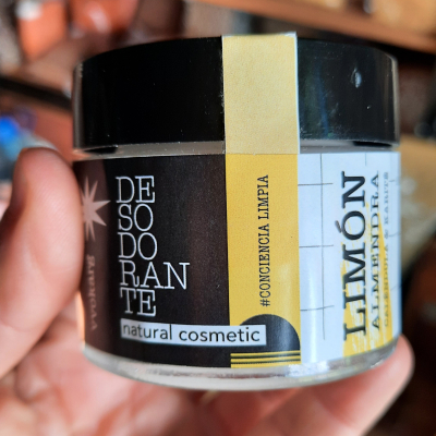 Desodorante limon envase de vidrio