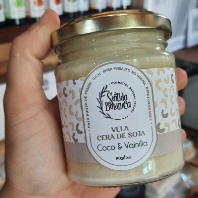 Vela premium coco y vainilla