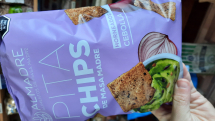 Pita chips cebolla masa madre
