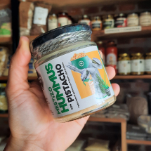 Hummus de garbanzos con pistachos