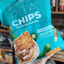 Pita chips masa madre jalapeño