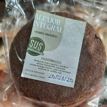 Alfajor integral cacao y dulce de leche